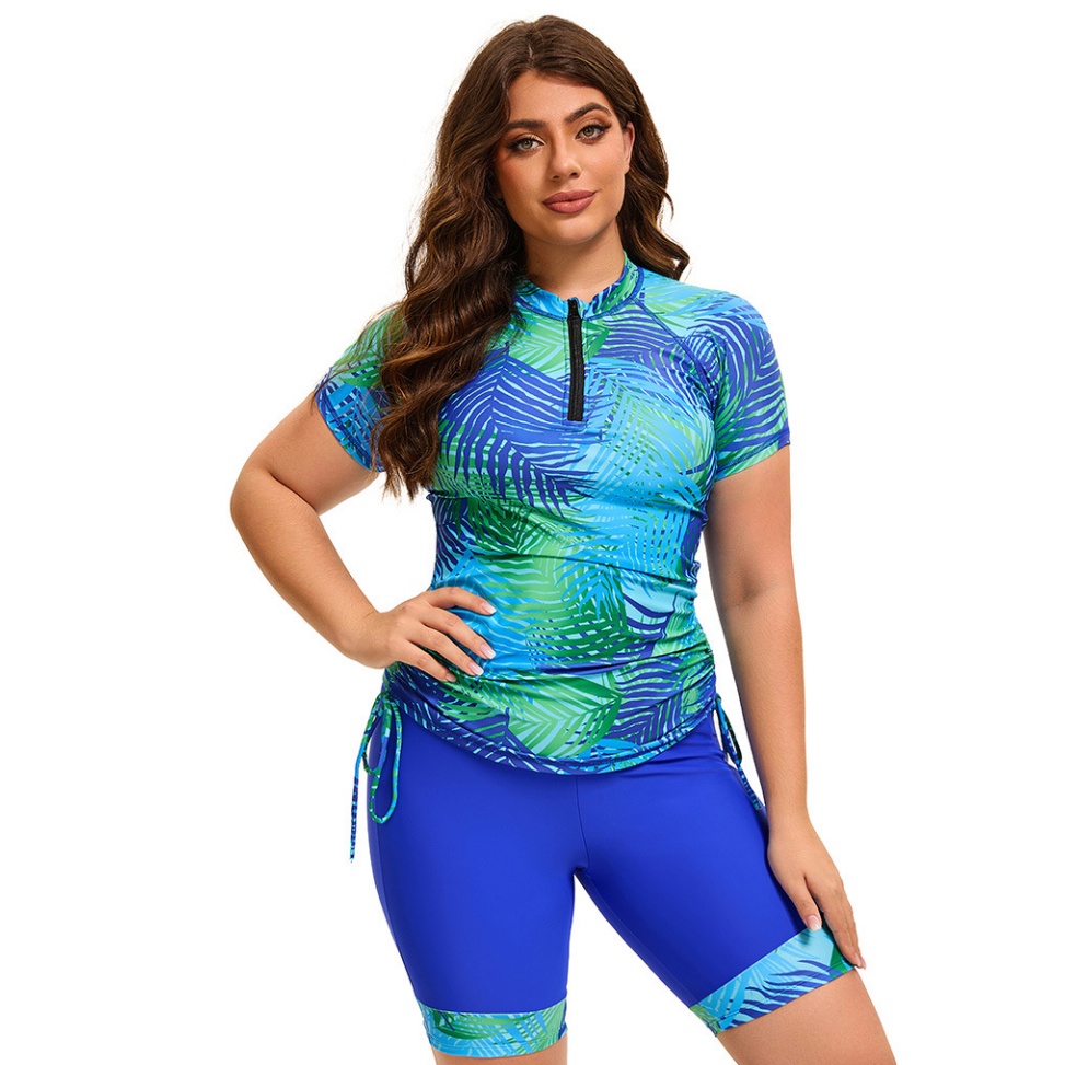 Womens Plus Size Tankini Swimsuits with Shorts Two Piece Bathing Suit
